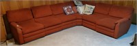 Comfy sectional couch and pillows  and ends