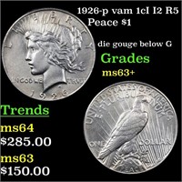 1926-p vam 1cI I2 R5 Peace $1 Grades Select+ Unc
