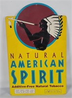 American Spirit Tobacco Tin Sign