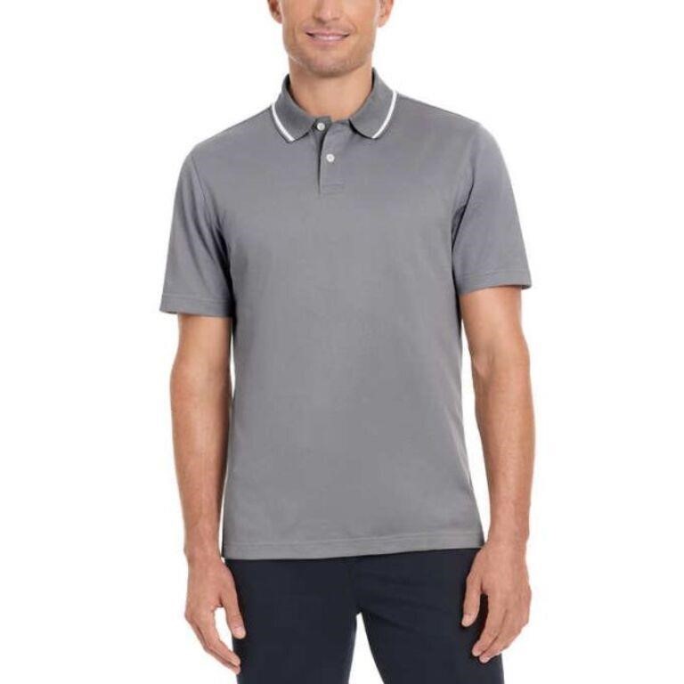 Ted Baker Men's MD Short Sleeve Polo Shirt, Grey