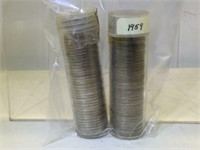 2 rolls of Jefferson Nickels - 1948 and 1959 -