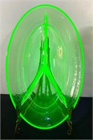 Depression Era Uranium Glass Dish