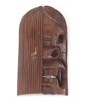 Vintage Tiki Wood Carved Tribal Mask