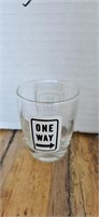 One Way Traffic Sign Shot Glass