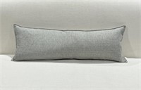 Long 3ft Decorative Patterned Grey Pillow