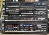 (JL) Sanyo Stereo Cassette Deck, Tuner, and