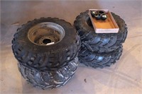 Set of 4 ATV Tires on Rims