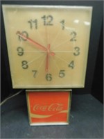 Lighted Coca-Cola Clock