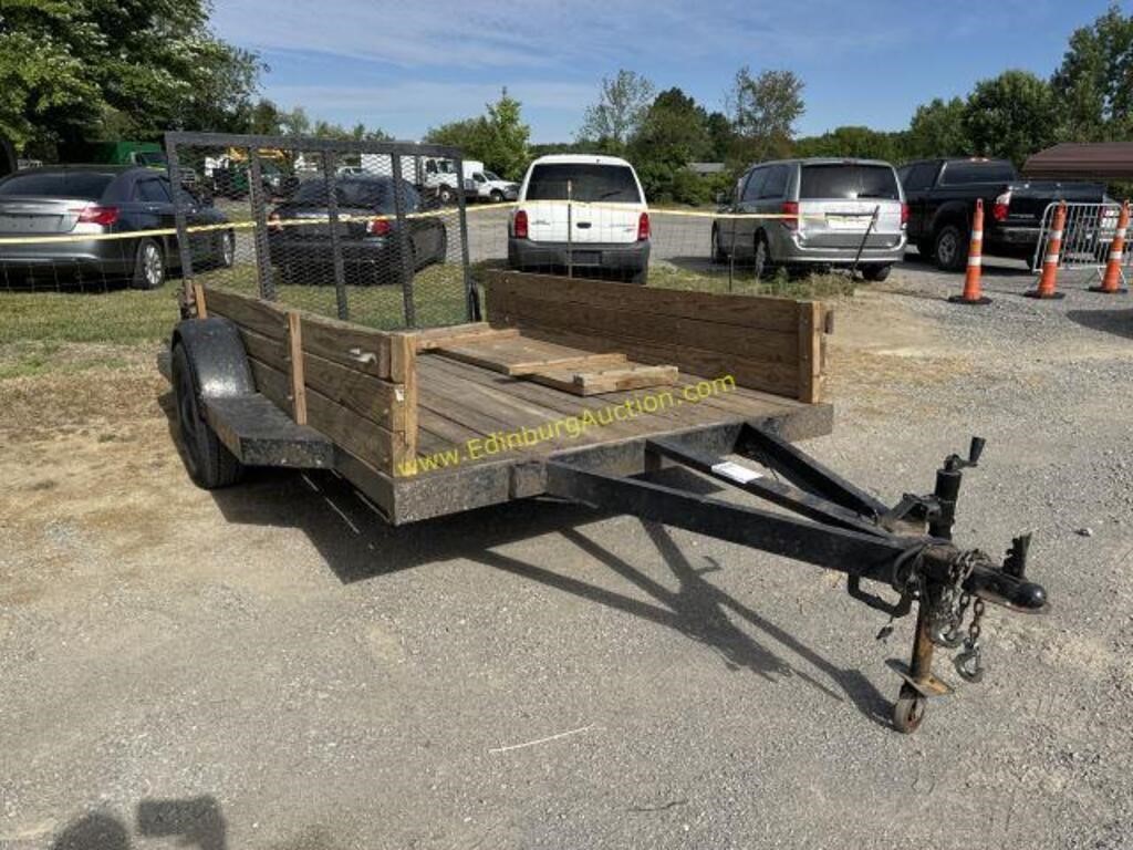 11' X 6' SINGLE AXLE LANDSCAPE TRAILER W/ FOLD DOW