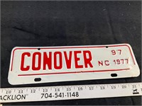1977 conover tag