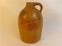 Salt Glaze Whiskey Pottery Jug - 9" Tall