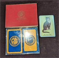 3 Packs Of Vintage Railway Playing Cards