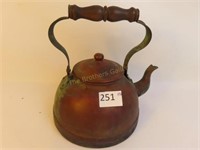 Copper Tea Pot - 9" Tall