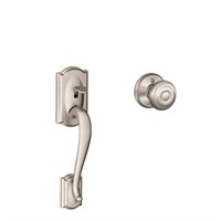 $109  Nickel Door Handleset with Georgian Knob