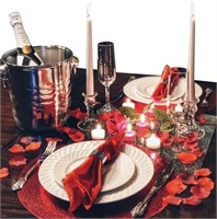 W4780  Romantic Dinner Set for Two - Candles & Pla