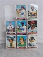 Binder Pages With (66) 1978 Topps Baseball Cards
