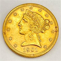 1901-S $5 Gold Liberty