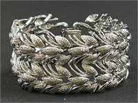 Coro - Silvertone bracelet