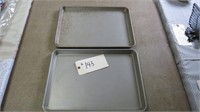 2 BAKING SHEETS 13" X 18"