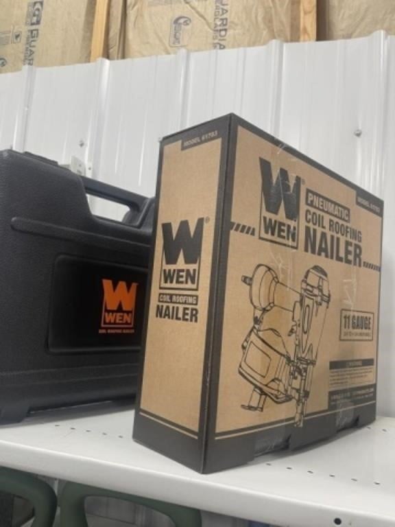 NEW WEN AIR ROOFING COIL NAILER