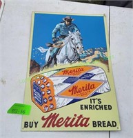 10x14 Buy Merita Bread Metal Sign