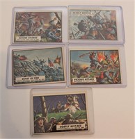 Lot of 5 Civil War illustration cards