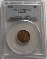 1909 MS65RB Lincoln Cent