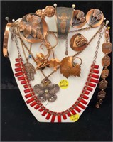 +Lot Asst Copper Designer Jewelry