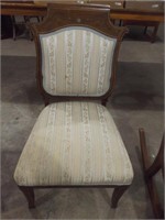 ANTIQUE PARLOR CHAIR W/ MOTHER OF PEARL INLAY