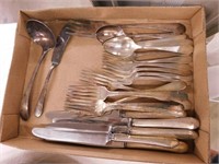 Silverplate flatware: Service for 6 - Serving