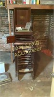Antique Victrola with original book with many
