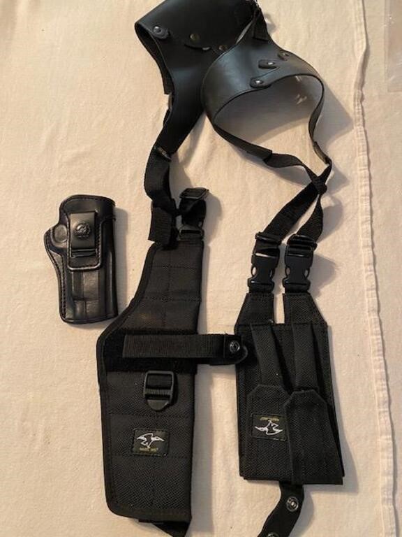 Gun shoulder holster and belt holster