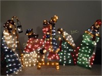 6 pc lighted nativity scene
