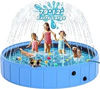 EPN Large Foldable Dog Pool, 0.55 MM PVC Portable