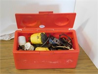 BOX OF ELECTRICAL PARTS