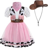 Girl's Cowgirl Costume Size Medium *See In-House