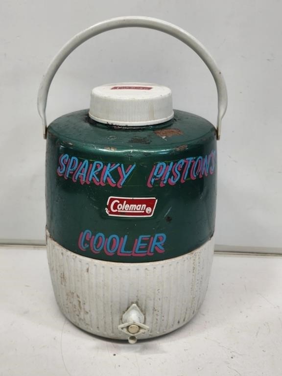 Vintage Decorated Coleman Water Cooler