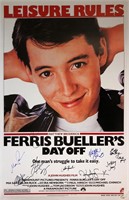 Ferris Buellers Day Off Autograph Poster