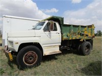 1982 Ford Dump Truck, Odometer Shows 83,644 Miles,