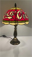 Coca Cola 15 in. Lamp With Stained Glass Look