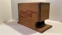 Wooden Coca-Cola Canned Drink Holder Dispenser