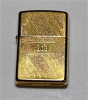 ZIPPO IX, gold colored lighter,