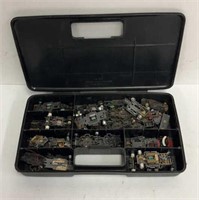 AFX Pit Kit Case full of HO Slot Car Chassis Parts