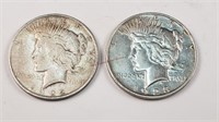 1922-D & 1923-D Peace Dollars