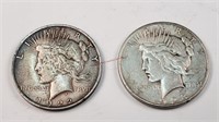 1922 & 1923-S Peace Dollars