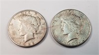 1922-S & 1923-S Peace Dollars