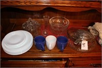 Assorted glassware & more