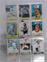 Binder Pages With (87) 1978 Topps Baseball Cards