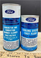 2 FULL Ford Cleaning Fluid Cans. NO SHIPPING.