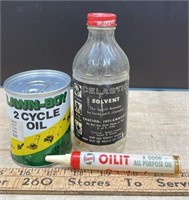 FULL Can Oil & 2 Empty Containers. NO SHIPPING.